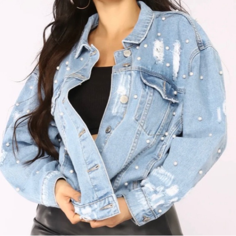 Pearl Denim Jacket ✨